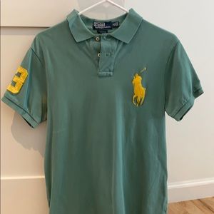 Green and Yellow Big Pony Polo